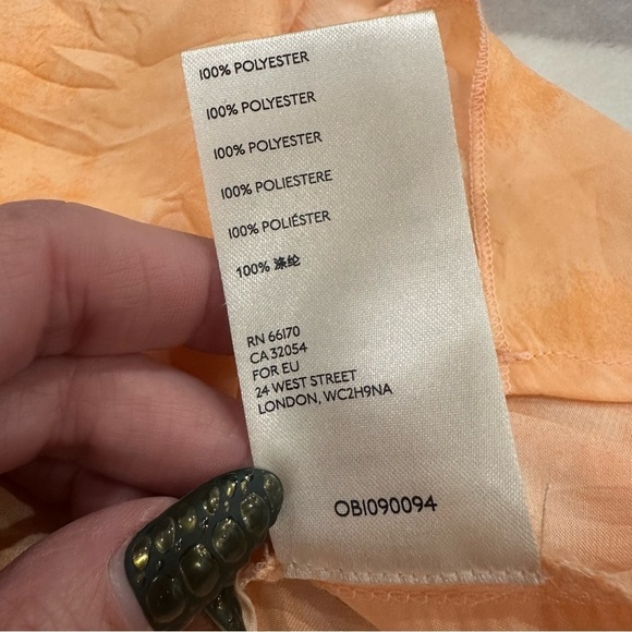 Free People Women's Martine Flirt Tie Dye Skirt in Peach Combo - Picture 12 of 12